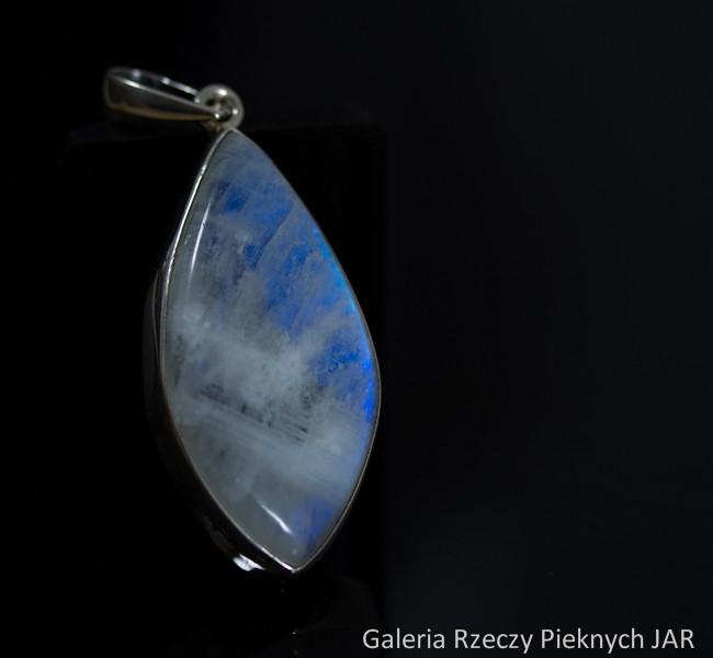 WISIOR KAMIEŃ KSIĘŻYCOWY MOONSTONE SREBRO BWI64