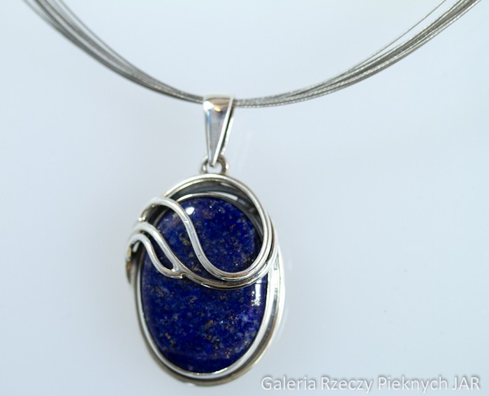 WISIOR LAPIS LAZULI SREBRO BWI70