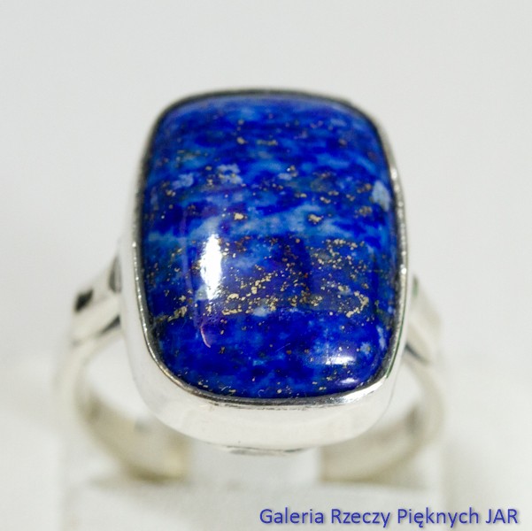 PIERŚCIONEK LAPIS LAZULI SREBRO R17 BPI34