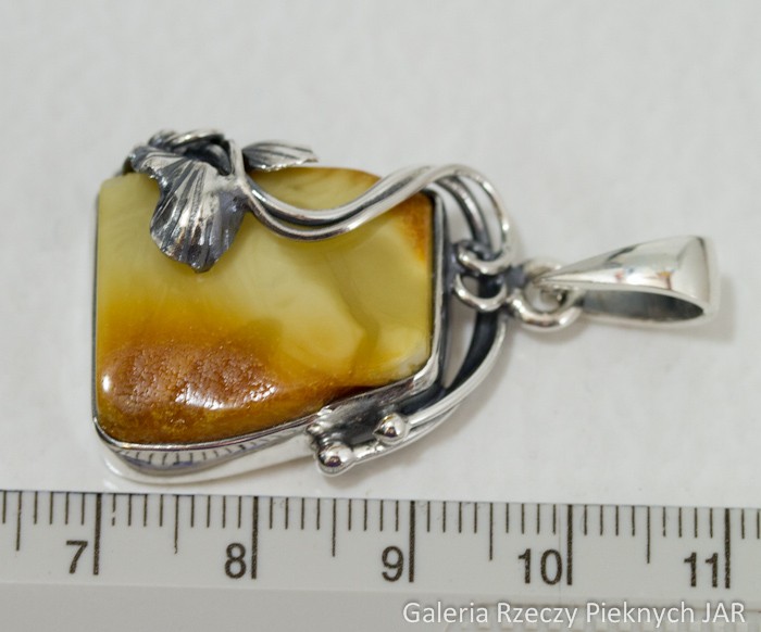 WISIOR BURSZTYN BAŁTYCKI SREBRO AMBER BWI107