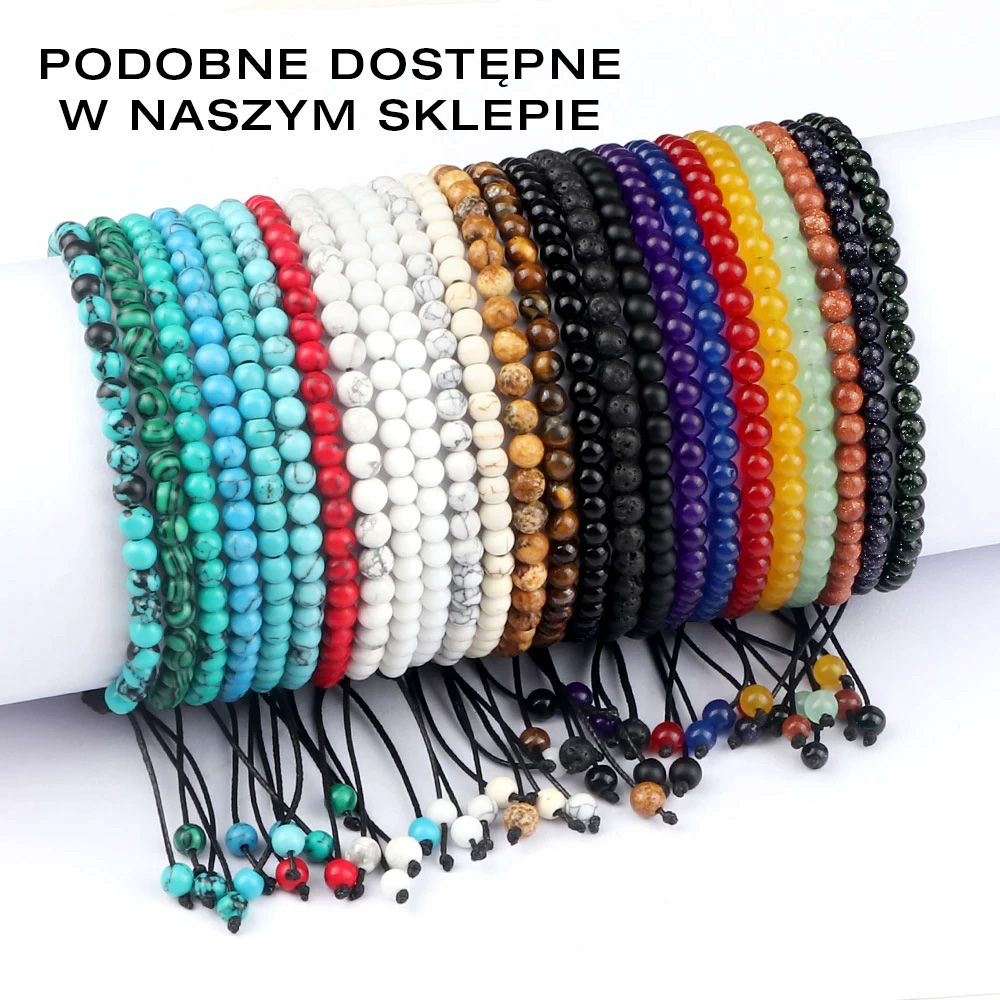 Bransoleta Bransoletka Kulki 4mm Kamień Naturalny Krwawnik Heliotrop Rękodzieło Handmade