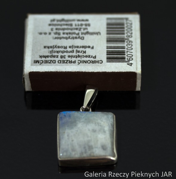 WISIOR KAMIEŃ KSIĘŻYCOWY MOONSTONE SREBRO BWI63