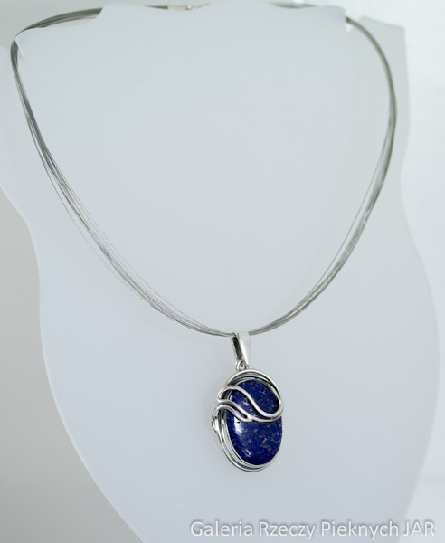 WISIOR LAPIS LAZULI SREBRO BWI70