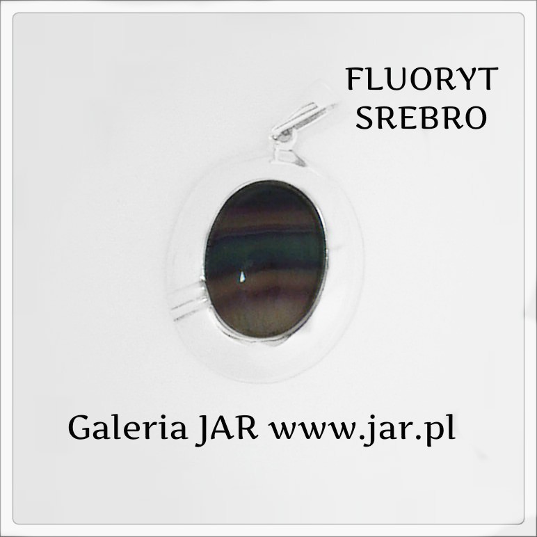 WISIOR FLUORYT SREBRO BIZ179