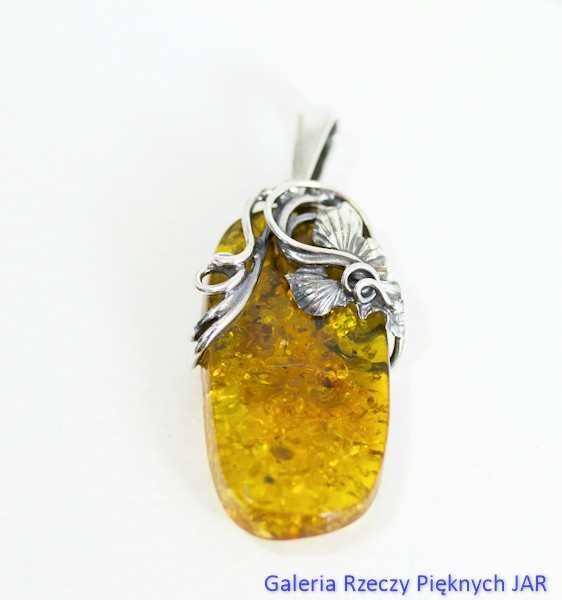 WISIOR BURSZTYN AMBER SREBRO BIZ176
